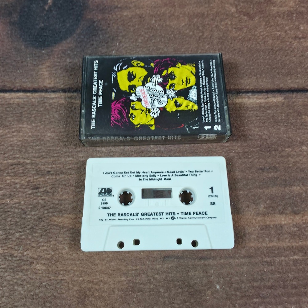 The Rascals Greatest Hits Time Peace Cassette Tape White Good Atlantic CS 8190